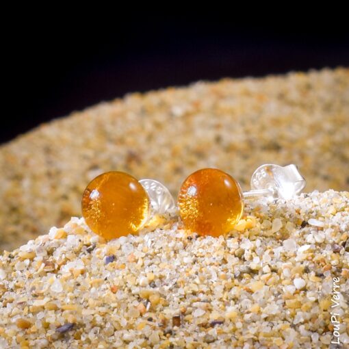 Clous d'oreilles Ambre – Image 3
