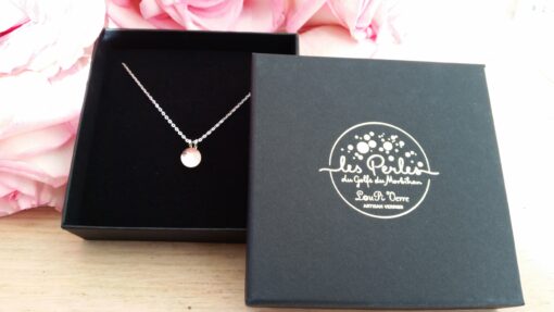 Collier perle Lumière rosée – Image 2