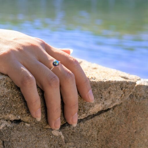 Les Perles du Golfe du Morbihan LouPi Verre Bague Belle Ile en mer Irus