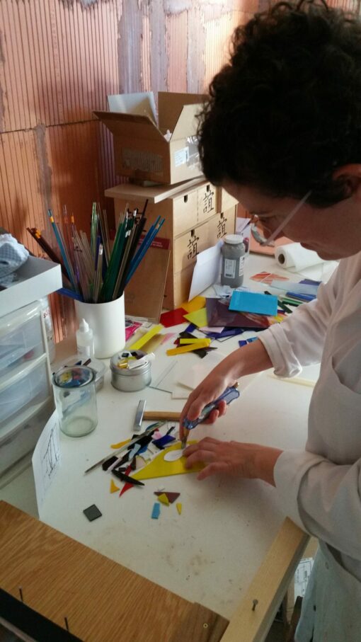 Atelier création boucles d'oreilles en verre Atelier LouPi Verre
