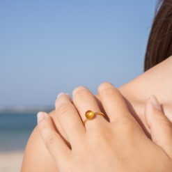 Les Perles du Golfe du Morbihan LouPi Verre Bague Chloé