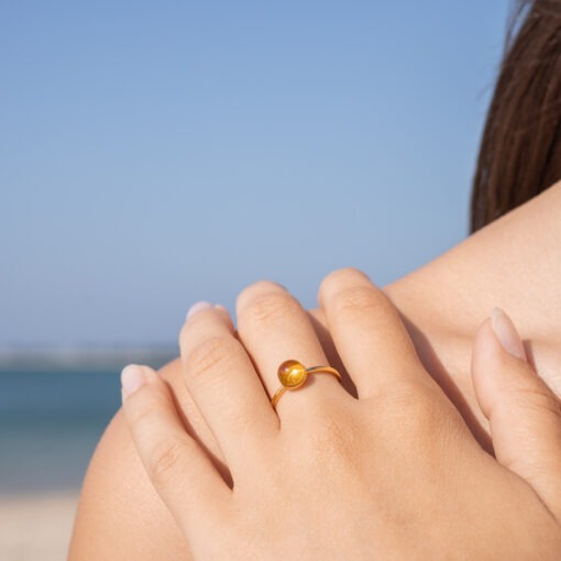 Les Perles du Golfe du Morbihan LouPi Verre Bague Chloé