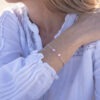 Bracelet Hoedic Rose Charlotte Les Perles du Golfe du Morbihan