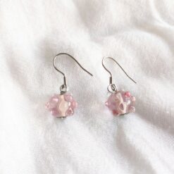 Les Perles du Golfe du Morbihan LouPi Verre Boucles d'oreilles Mélodie