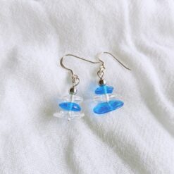 Les Perles du Golfe du Morbihan LouPi Verre Boucles d'oreilles Maud & Justine swing