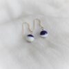 Boucles d'oreilles gourmandise bleu Les Perles du Golfe du Morbihan
