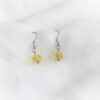Boucles d'oreilles verte citronnée Les Perles du Golfe du Morbihan