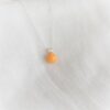 Collier perle jaune tournesol opaque Les Perles du Golfe du Morbihan