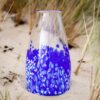Atelier LouPi Verre Vase Hoedic bleu blanc