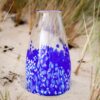 Atelier LouPi Verre Vase Hoedic bleu blanc