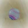 Magnifique bague dont le verre est fabriqué à la main au sein de mon atelier, montée sur une bague légèrement réglable en Argent 925.