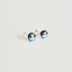 Clous d'oreilles Irus Les Perles du Golfe du Morbihan LouPi Verre