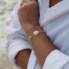 Bracelet Ile aux Moines blanc Les Perles du Golfe du Morbihan