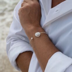 Bracelet Ile aux Moines blanc Les Perles du Golfe du Morbihan