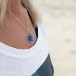 Les Perles de Chartres LouPi Verre Collier Ile d'Arz Bulles Belle Verrière