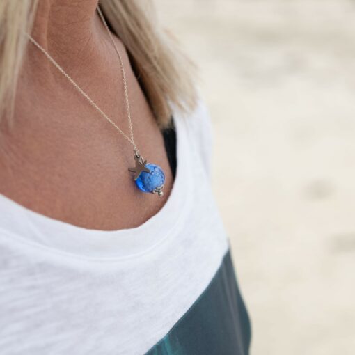 Les Perles de Chartres LouPi Verre Collier Ile d'Arz Bulles Belle Verrière