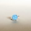 Bague Ile aux Moines lagon bulles Les Perles du Golfe du Morbihan Atelier LouPi Verre