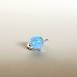 Bague Ile aux Moines lagon bulles Les Perles du Golfe du Morbihan Atelier LouPi Verre