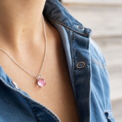 Collier perle rose douceur