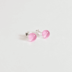 Clous d'oreilles rose douceur