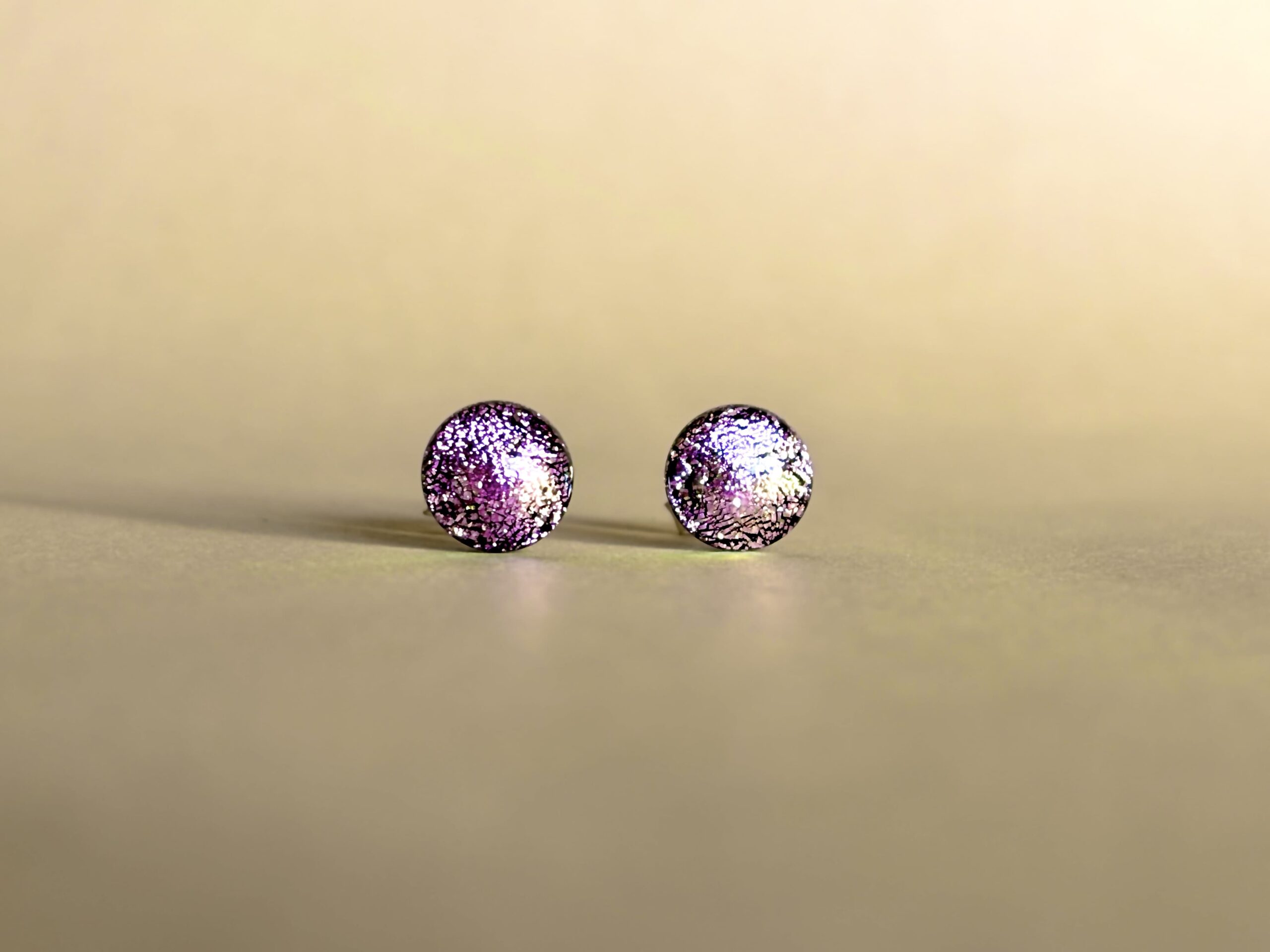 Clous d'oreilles Etincelles rose